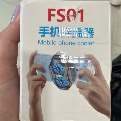 Enfriandor portátil para teléfono con ventiladores - Negro