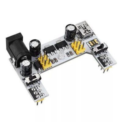 Módulo de alimentación para protoboard con puerto microUSB - Blanco